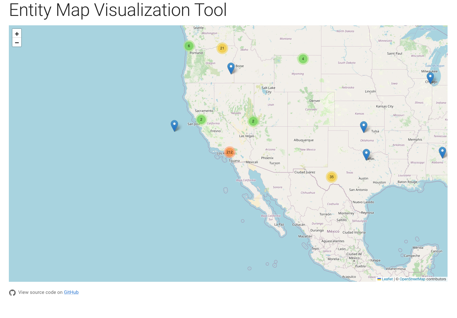 Entity map app